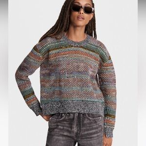 Rag & Bone Willow Wool Rainbow Sweater